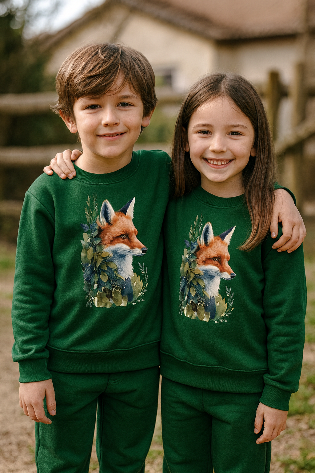 mikina Líška deti vonku